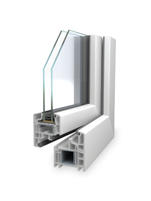 Fenster-Querschnitt-Firma Veka-softline 70 MD