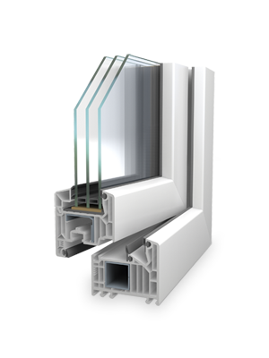 Fenster-Querschnitt-Firma Veka-softline 82 MD